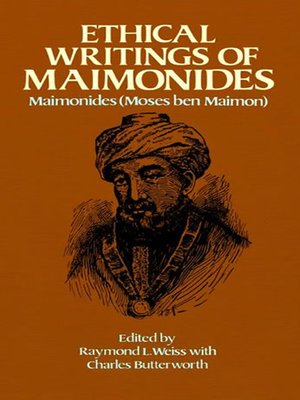 cover image of Ethical Writings of Maimonides